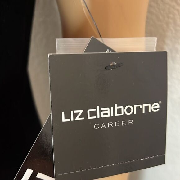 Liz Claiborne Career Dress Large Black Sleeveless - Picture 5 of 11